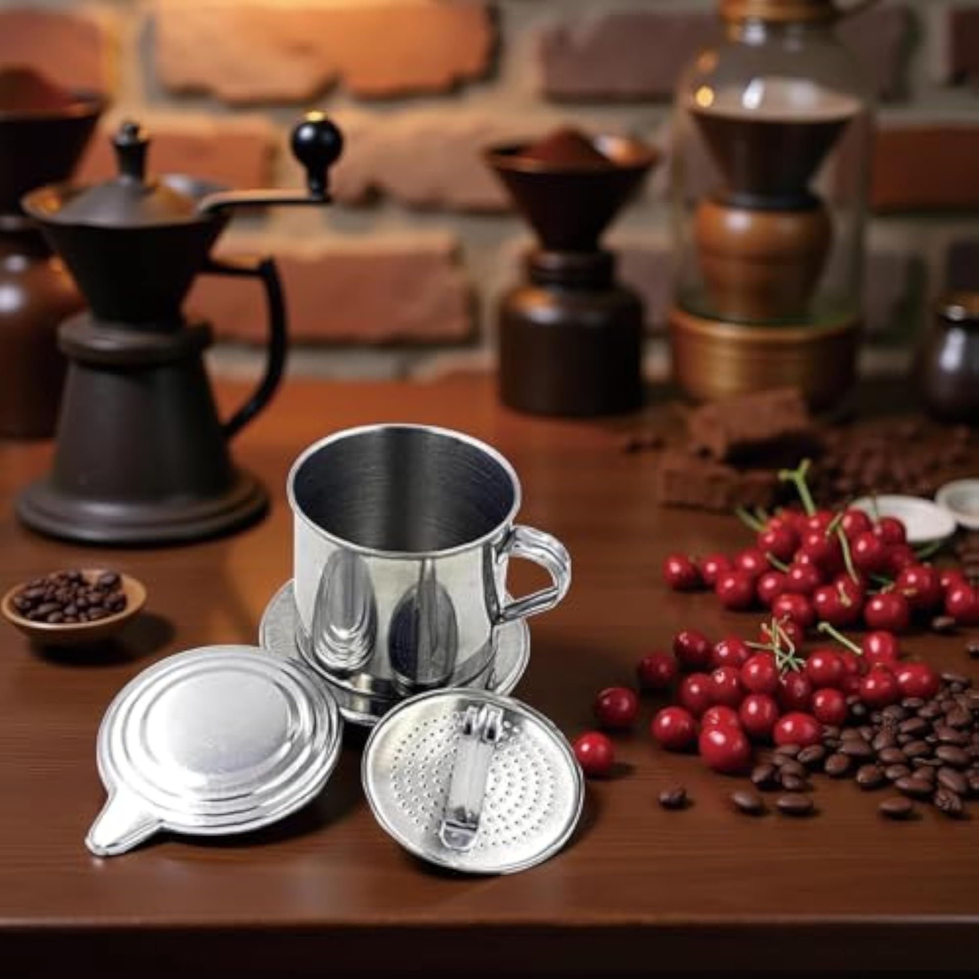 Vietnamese Coffee Filter, Traditional Brewing Cup Set